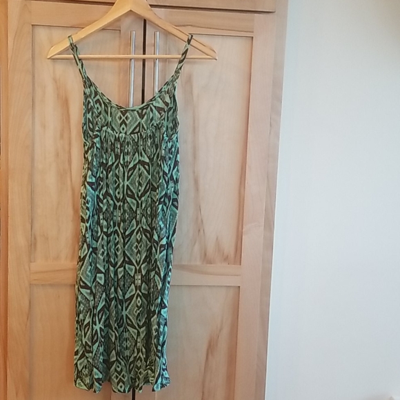 Fun Mint Green/Brown Sundress - Picture 2 of 3